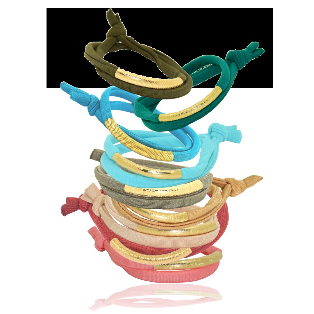 Golden Tube Bracelets