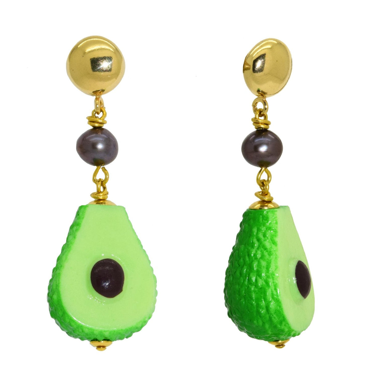 Miccy's Avocados Resin earrings