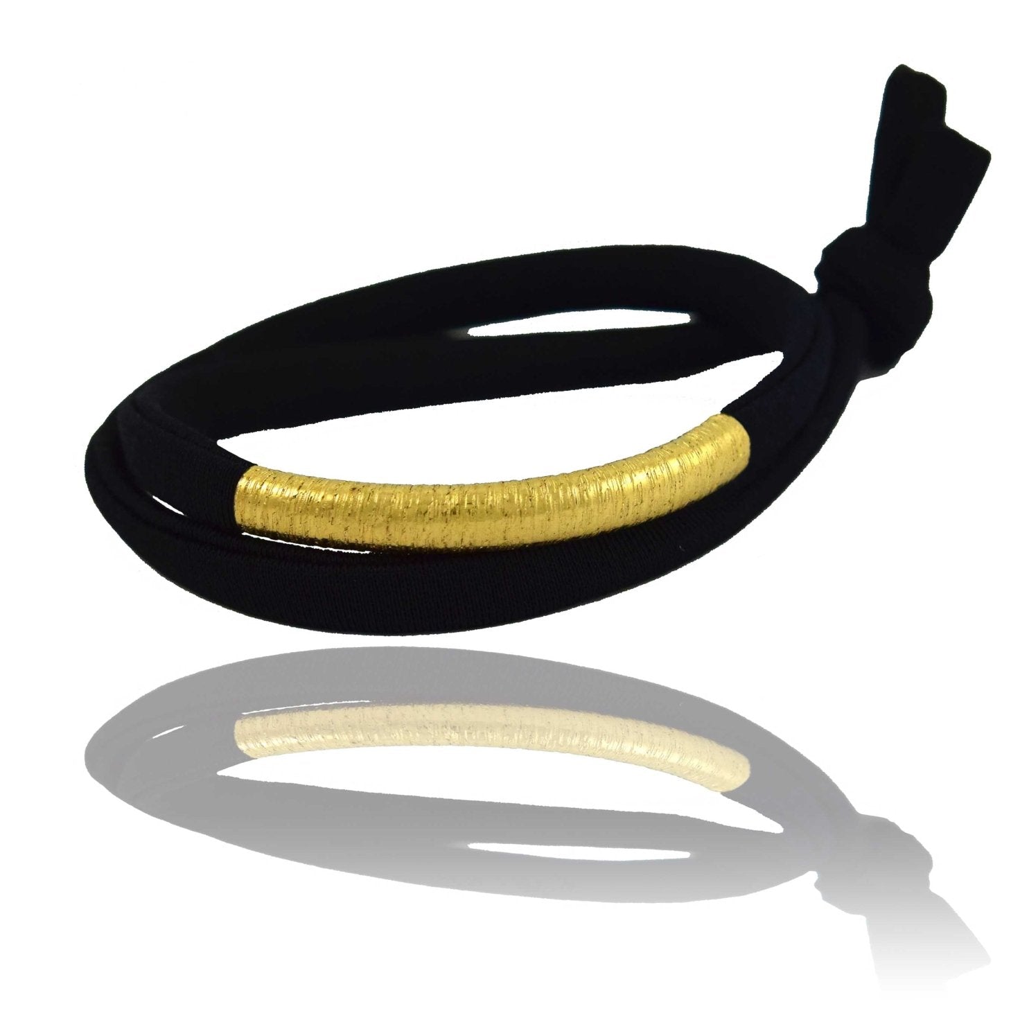 Miccy's | Black 14K Golden Tube Bracelet
