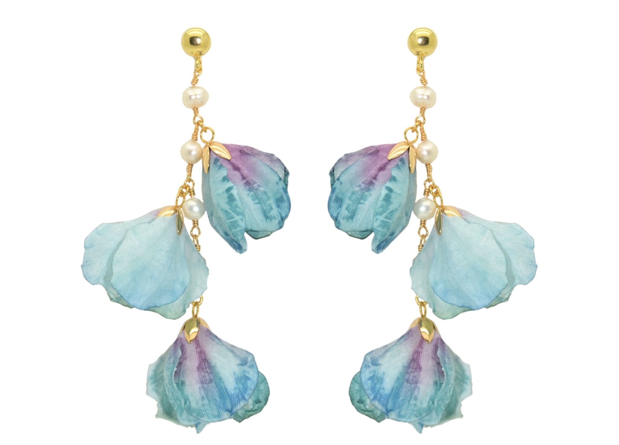 Miccy's | Blue Freesia | Resin Earrings