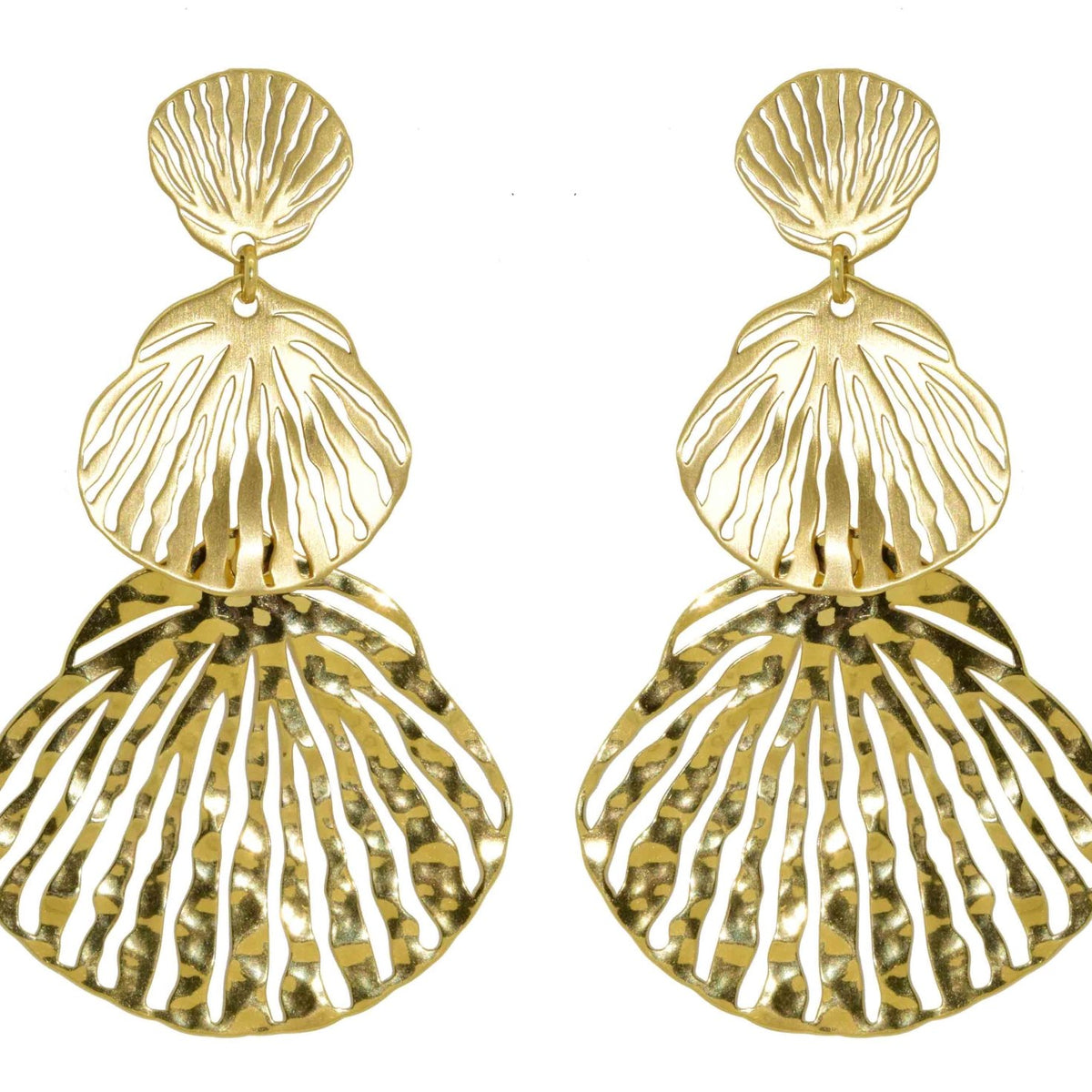 Miccy's Concha Gold earrings