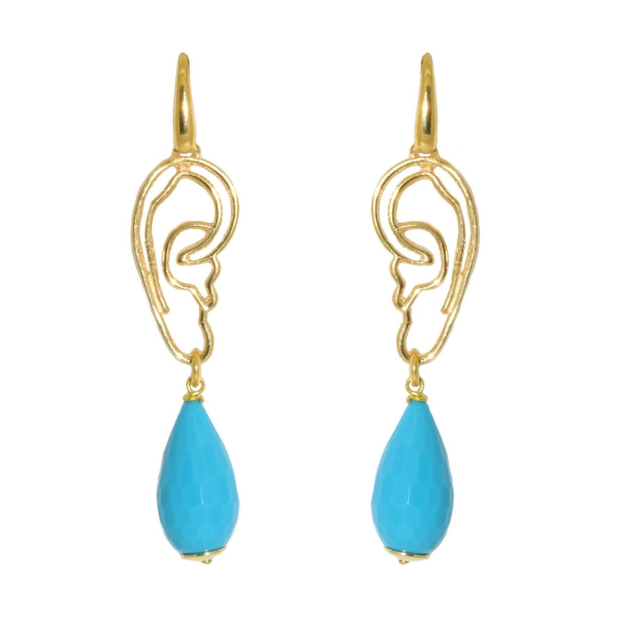Miccy's Ears Gold Line earrings