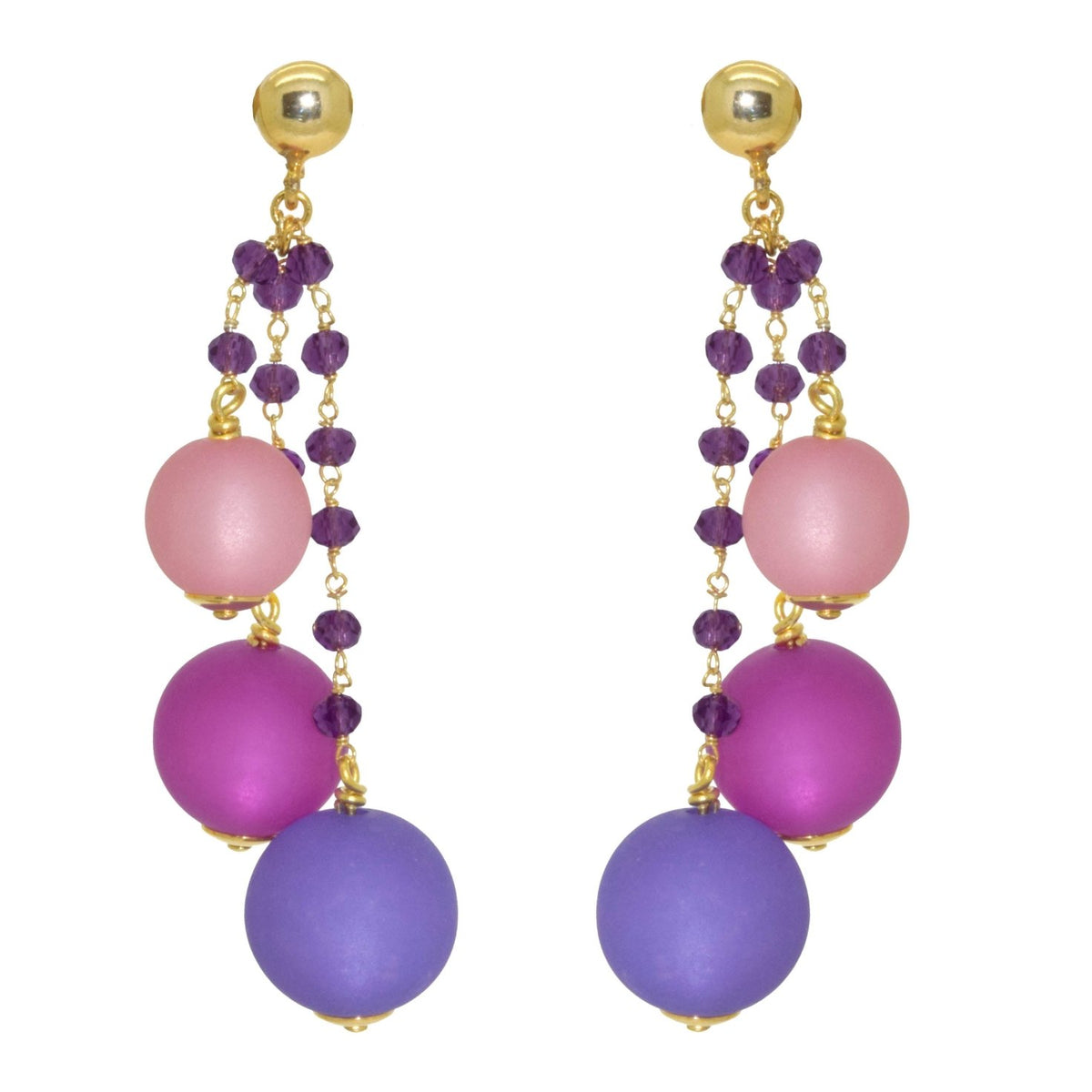 Miccy's | Just Purple Balloons | Resin Earrings