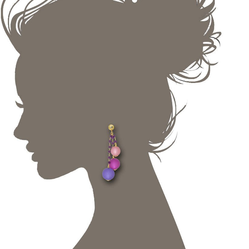 Miccy's | Just Purple Balloons | Resin Earrings