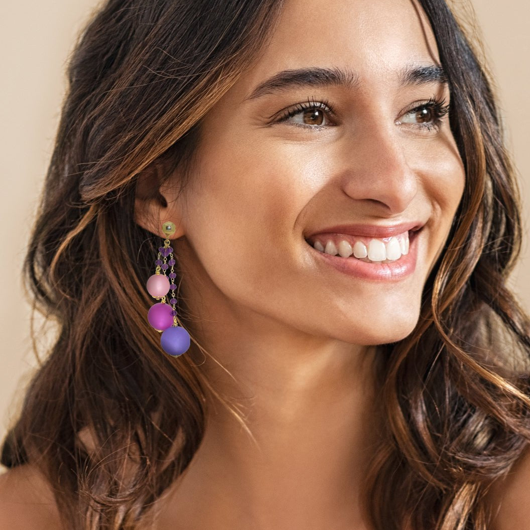 Miccy's | Just Purple Balloons | Resin Earrings