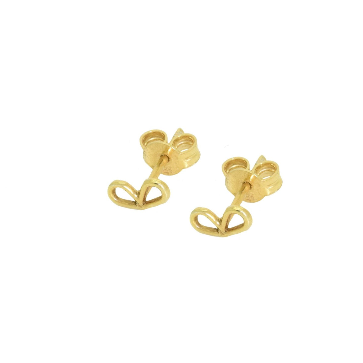 Miccy's Bow XS (1 pair) Gold Line earrings