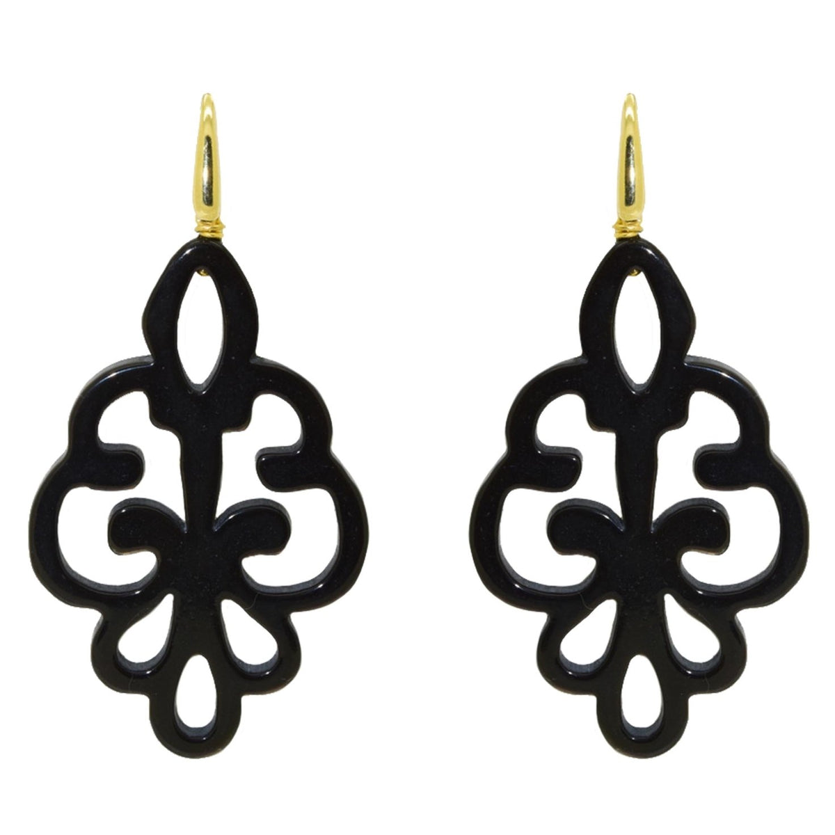 Miccy's Phula Black Resin earrings