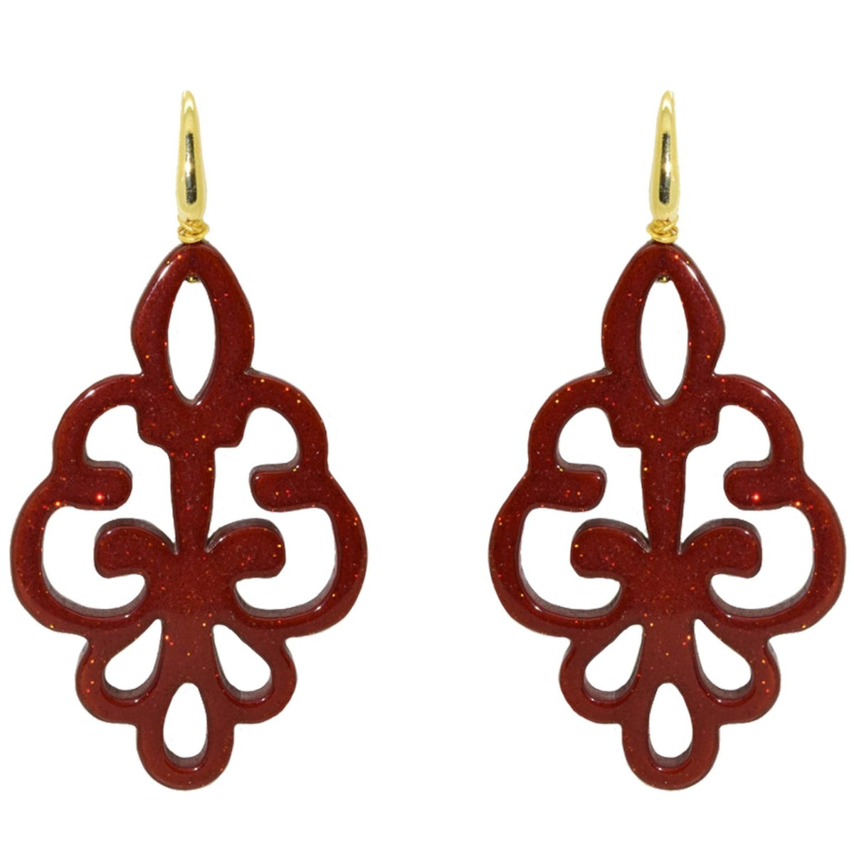 Miccy's Phula Congac Resin earrings