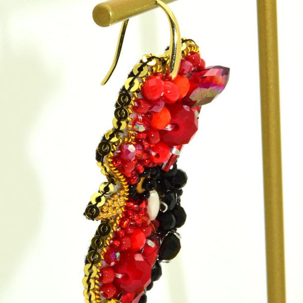 Miccy's | Rooster | PatchArt Earrings
