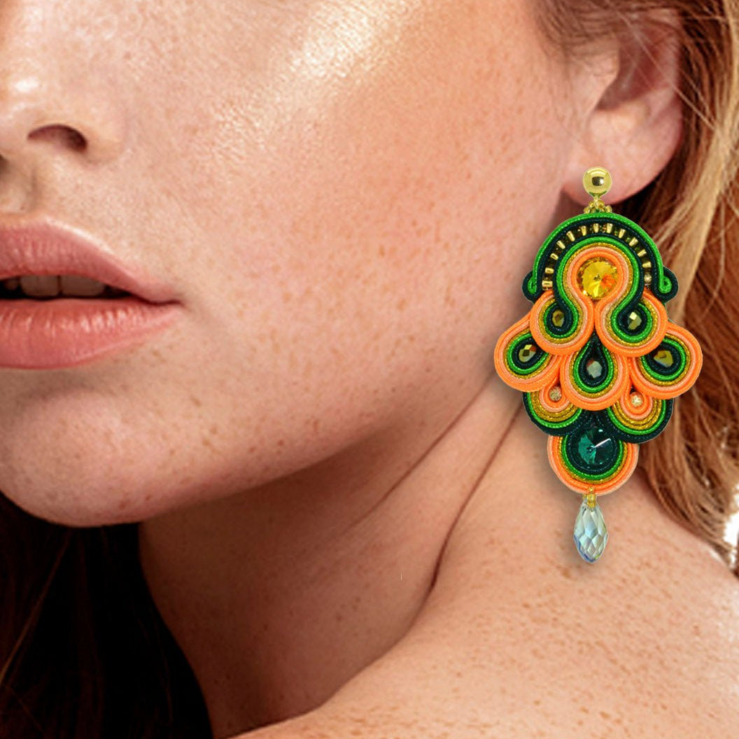 Miccy's | Ruffles and Feathers | Velvet Dreams Earrings