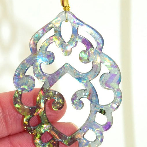Miccy's | Sulley Grey Green | Resin Earrings