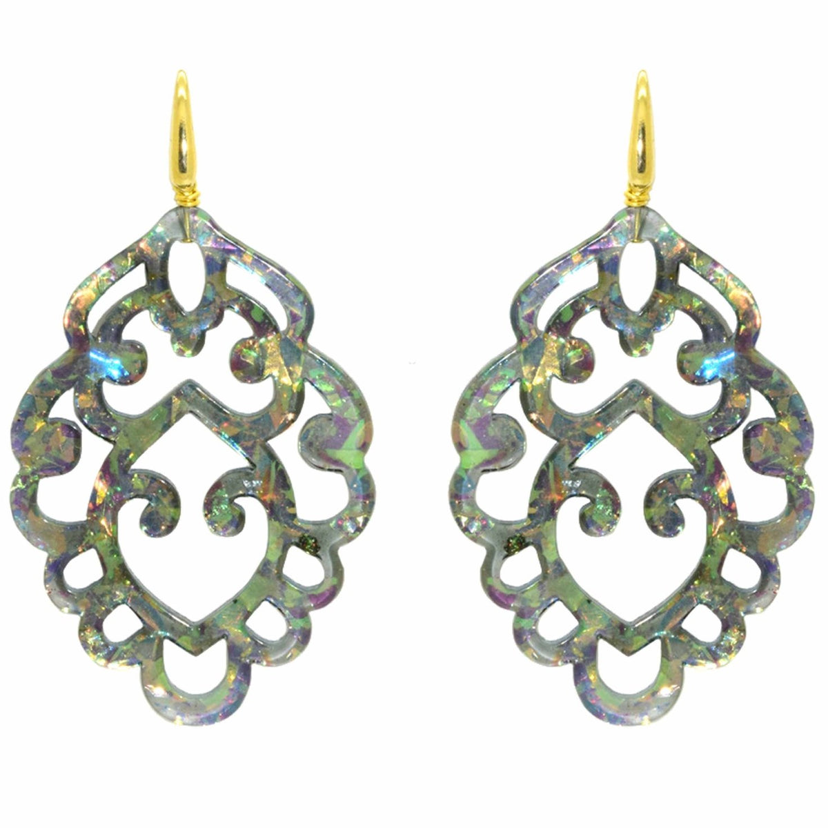 Miccy's | Sulley Grey Green | Resin Earrings