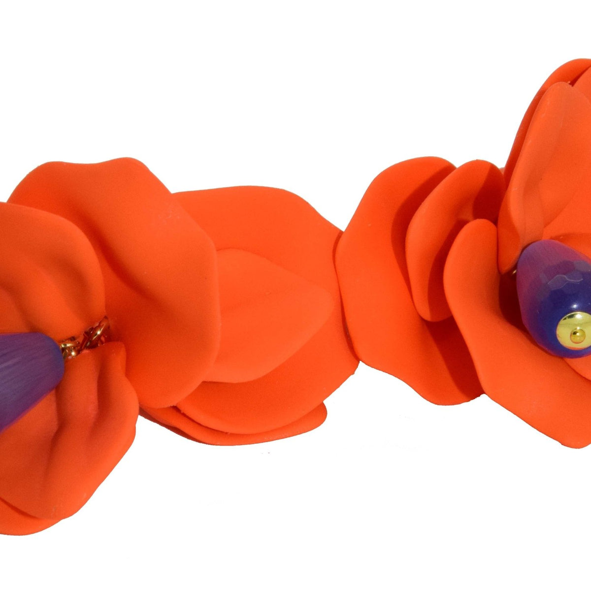 Miccy's Tangerine Lily Resin earrings