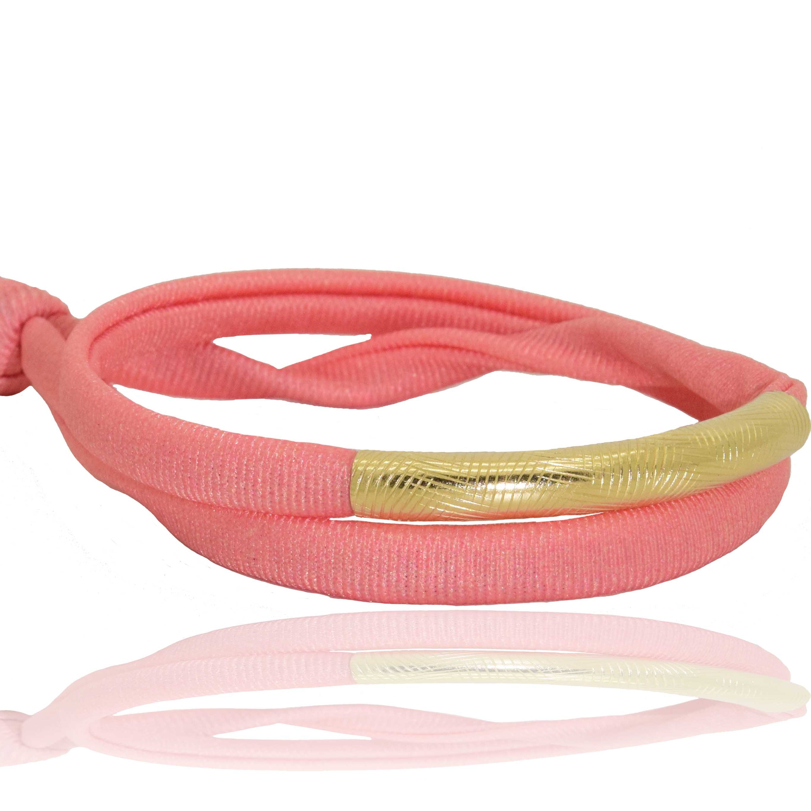 Miccy's | Peach 14K Golden Tube Bracelet
