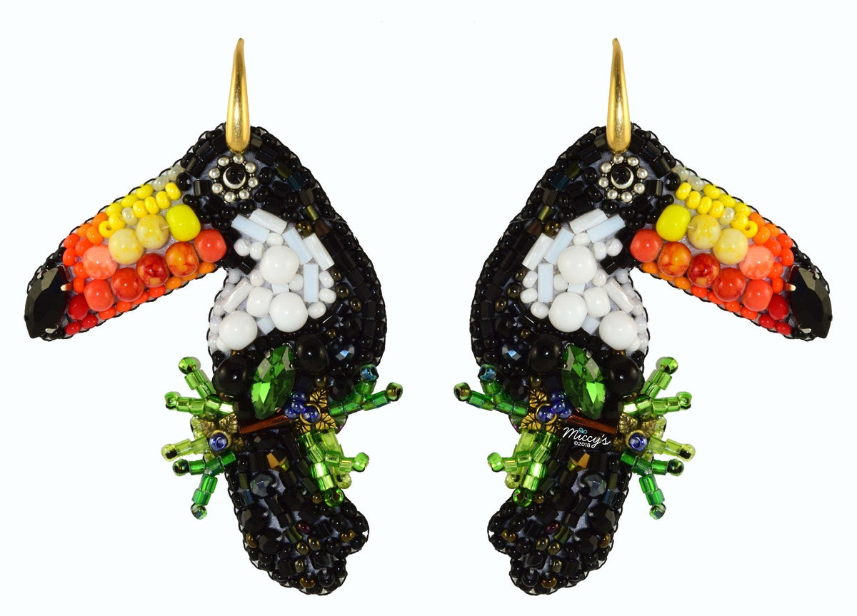 Miccy's Toucan's PatchArt earrings