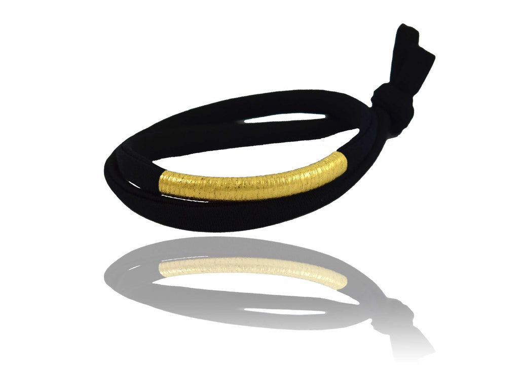 Miccy's | Black 14K Golden Tube Bracelet
