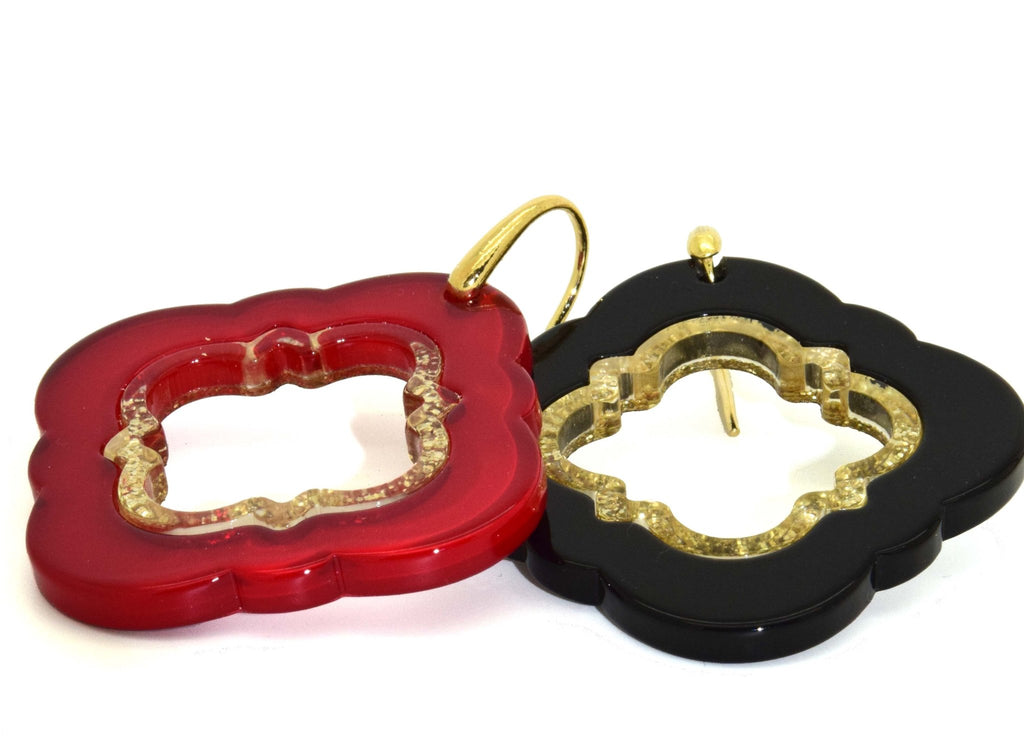 Black Caviar| Petite | Resin Earrings - Miccy's Jewelz Europe