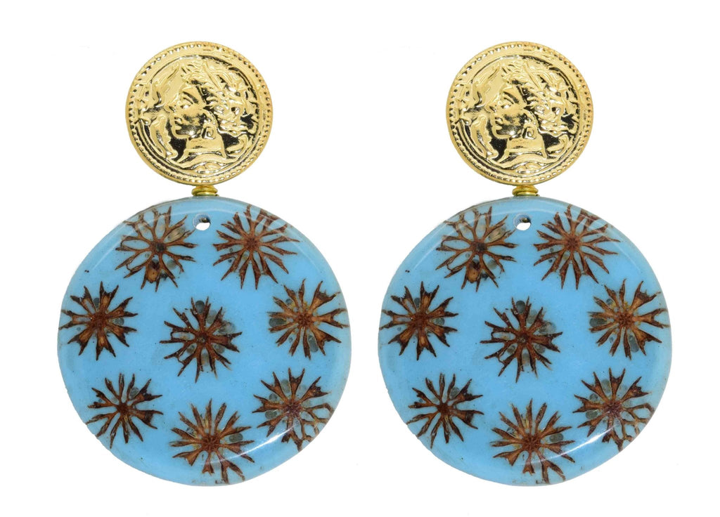 Miccy's | Blue Seed | Shell Earrings