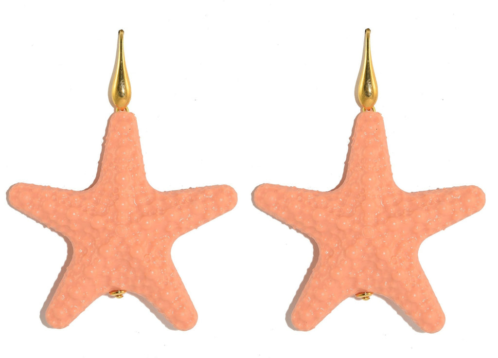 Miccy's | Coral Large Starfishes | Resin Earrings