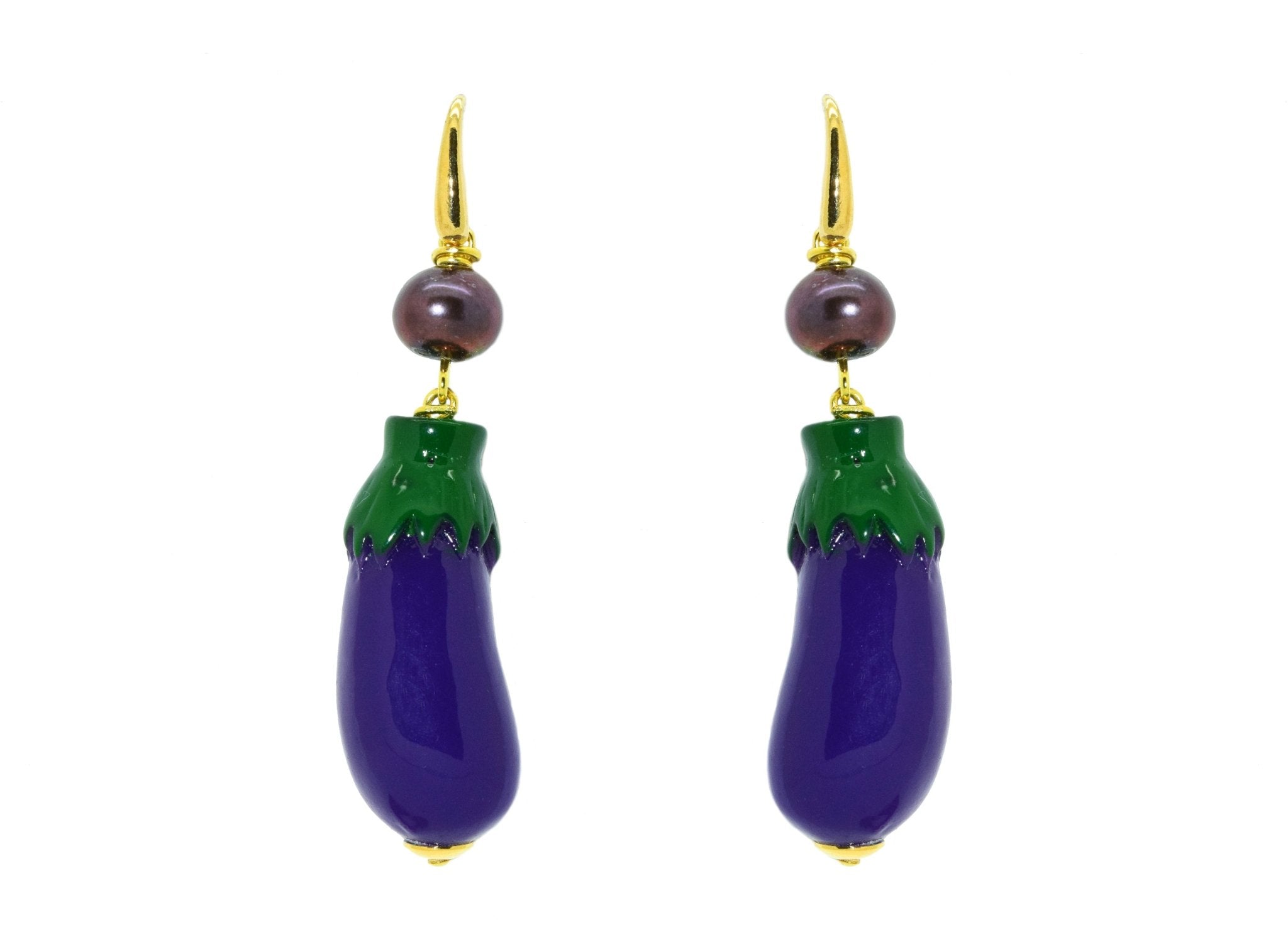 Miccy's | Egg Plant | Resin Earrings