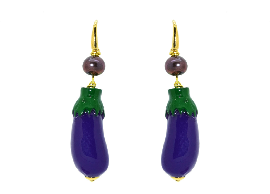 Egg Plant | Resin Earrings - Miccy's Jewelz Europe