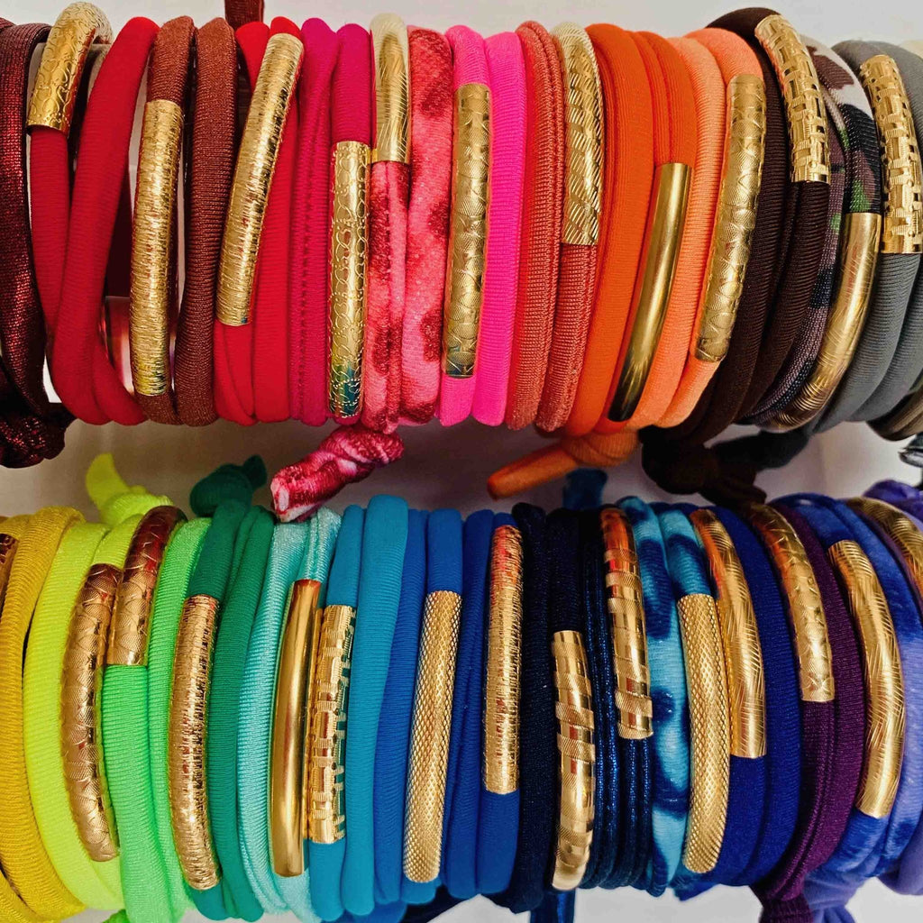 Extra Lycra (Multi Colour) for the 14K Golden Tube Bracelet (no tube) - Miccy's Jewelz Europe