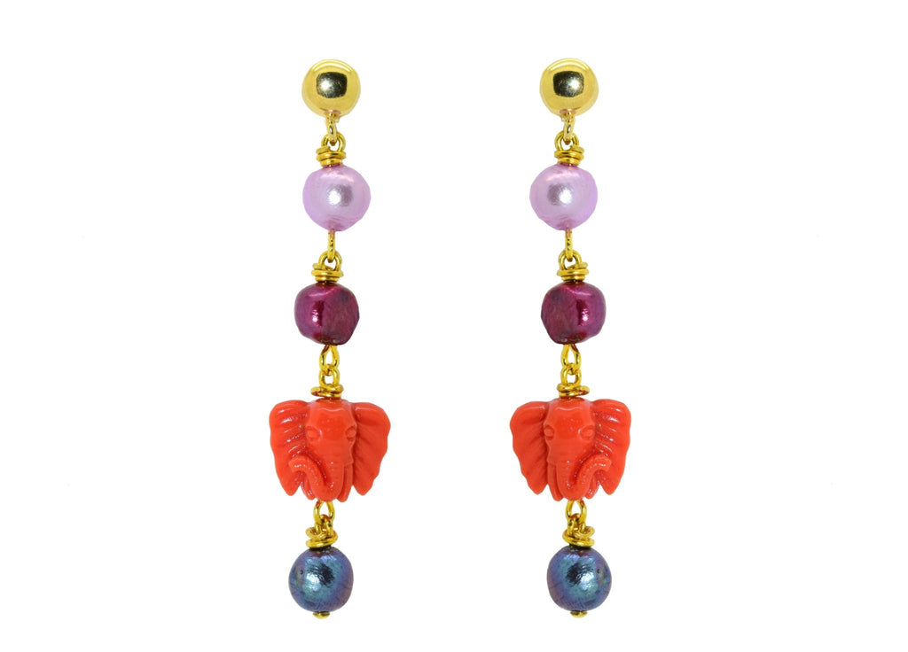 Ganesh | Shell Earrings - Miccy's Jewelz Europe