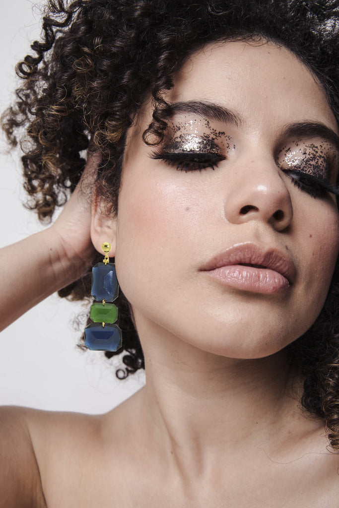 Gemma Jeans | Resin Earrings - Miccy's Jewelz Europe