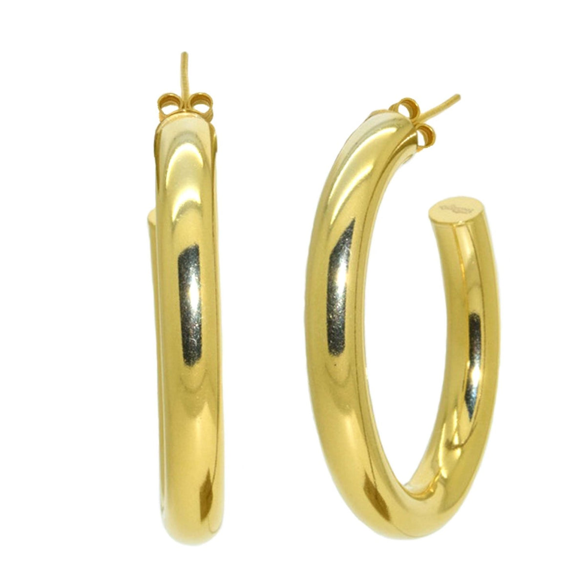 Miccy's | Golden Hoops Medium Statement Earrings – Miccy's Jewelz Europe