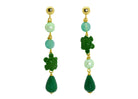 Miccy's | Green Tortoises | Gemstone Earrings