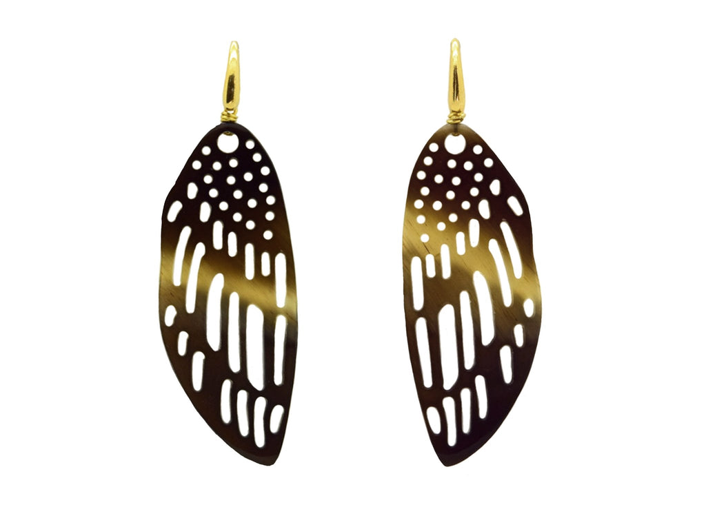 Miccy's | Horn Butterfly Wings | Horn Earrings