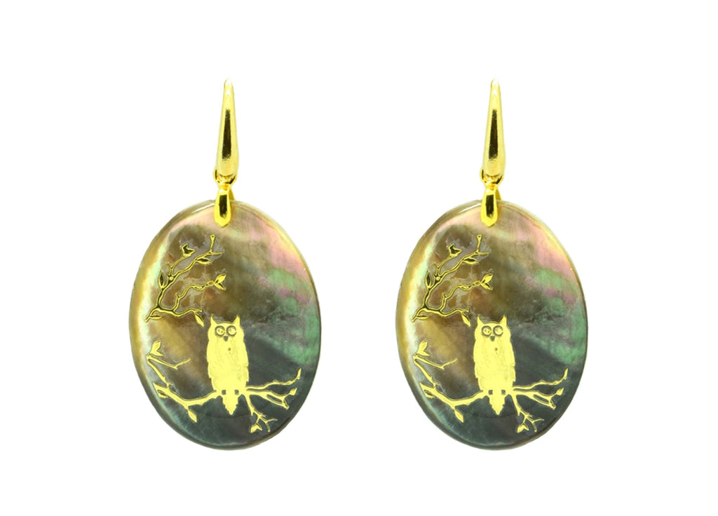 Into the Forest Ovals | Petite | Shell Earrings - Miccy's Jewelz Europe