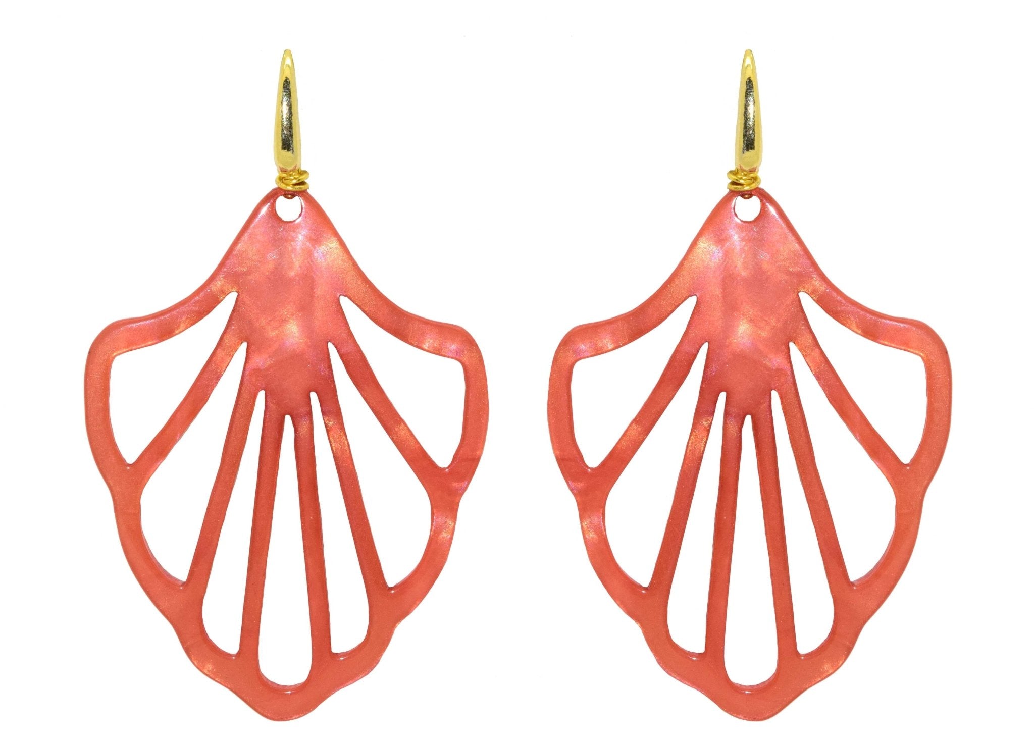 Miccy's | Lempicka Coral | Resin Earrings