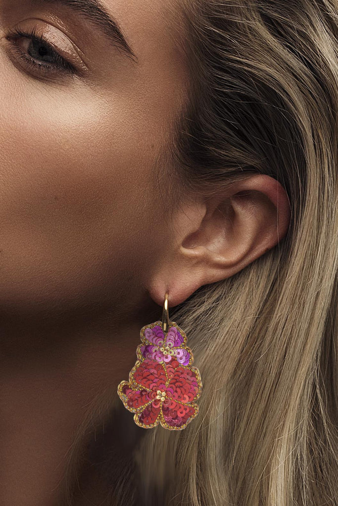Mini Mariposa pink | PatchArt Earrings - Miccy's Jewelz Europe