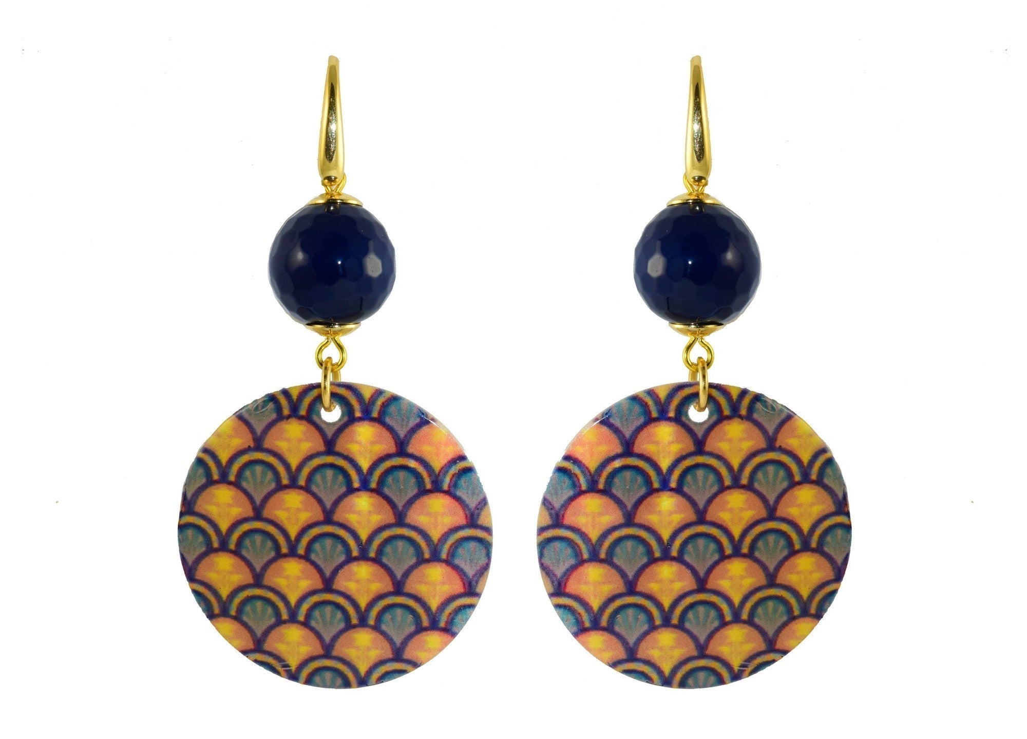 Miccy's | MOP Pattern Circles | Shell Earrings