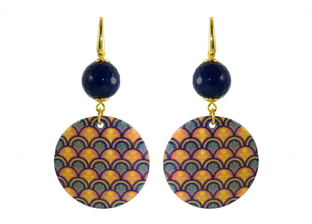 Miccy's | MOP Pattern Circles | Shell Earrings