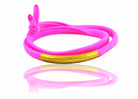 Miccy's | Neon Pink 14K Golden Tube Bracelet