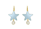 Miccy's | Pearl Star Pastel Blue | Resin Earrings