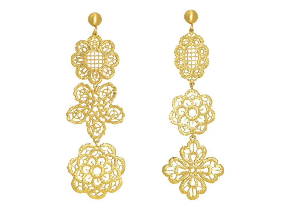 Miccy's | Pizzo Gold | Gold Line Earrings