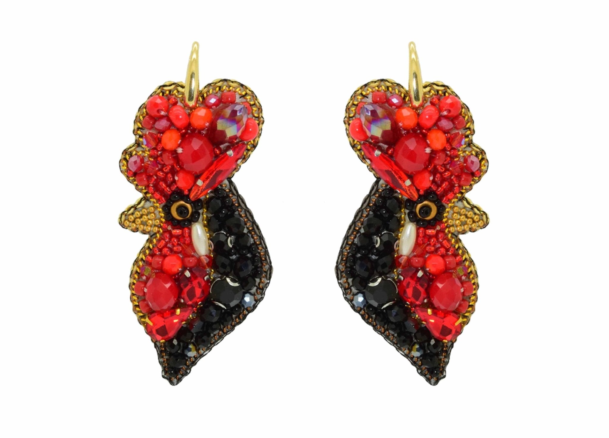 Miccy's | Rooster | PatchArt Earrings