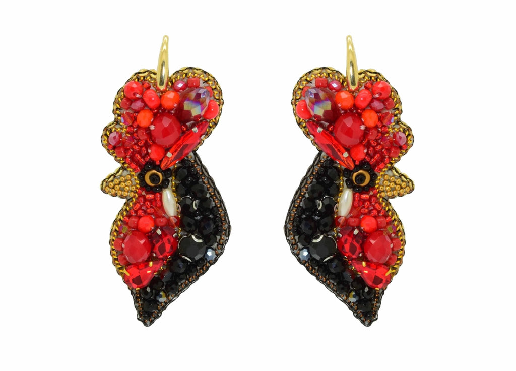 Miccy's | Rooster | PatchArt Earrings