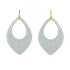 Miccy's Silver Moondust Drops Resin Ornaments earrings