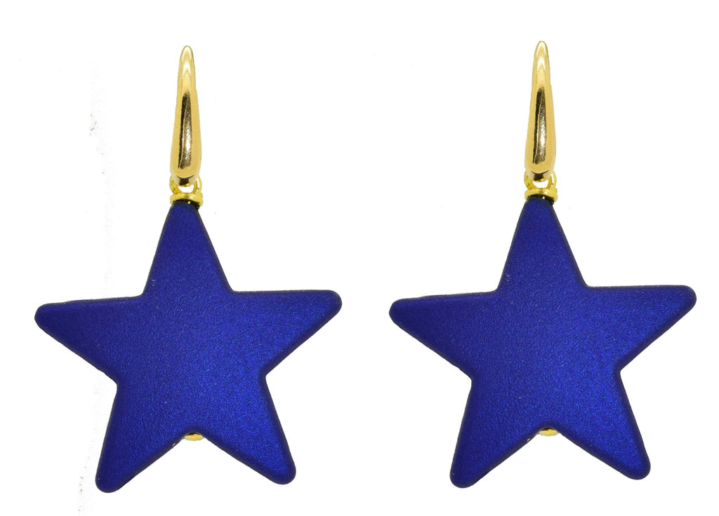 Single Star Blue | Resin Earrings - Miccy's Jewelz Europe