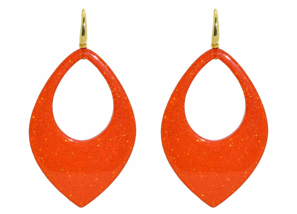 Miccy's | Tangarine Moondust Drops | Resin Earrings