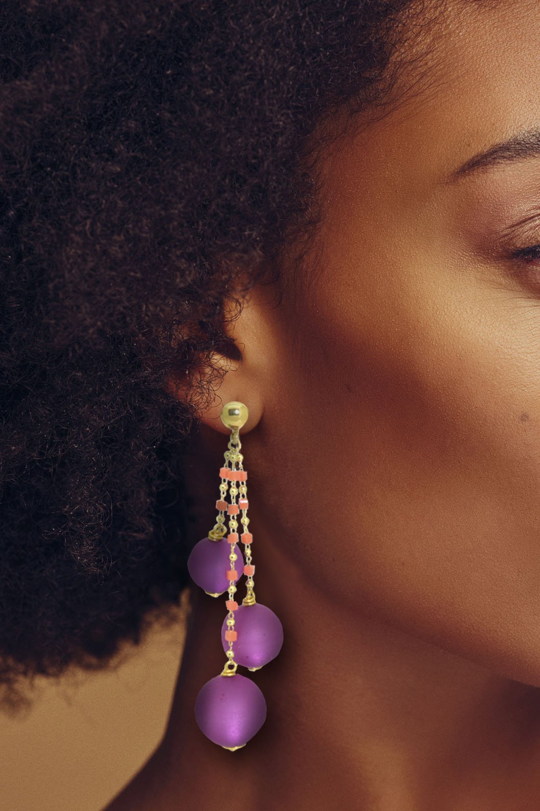 Miccy's | Violet Balloons | Resin Earrings