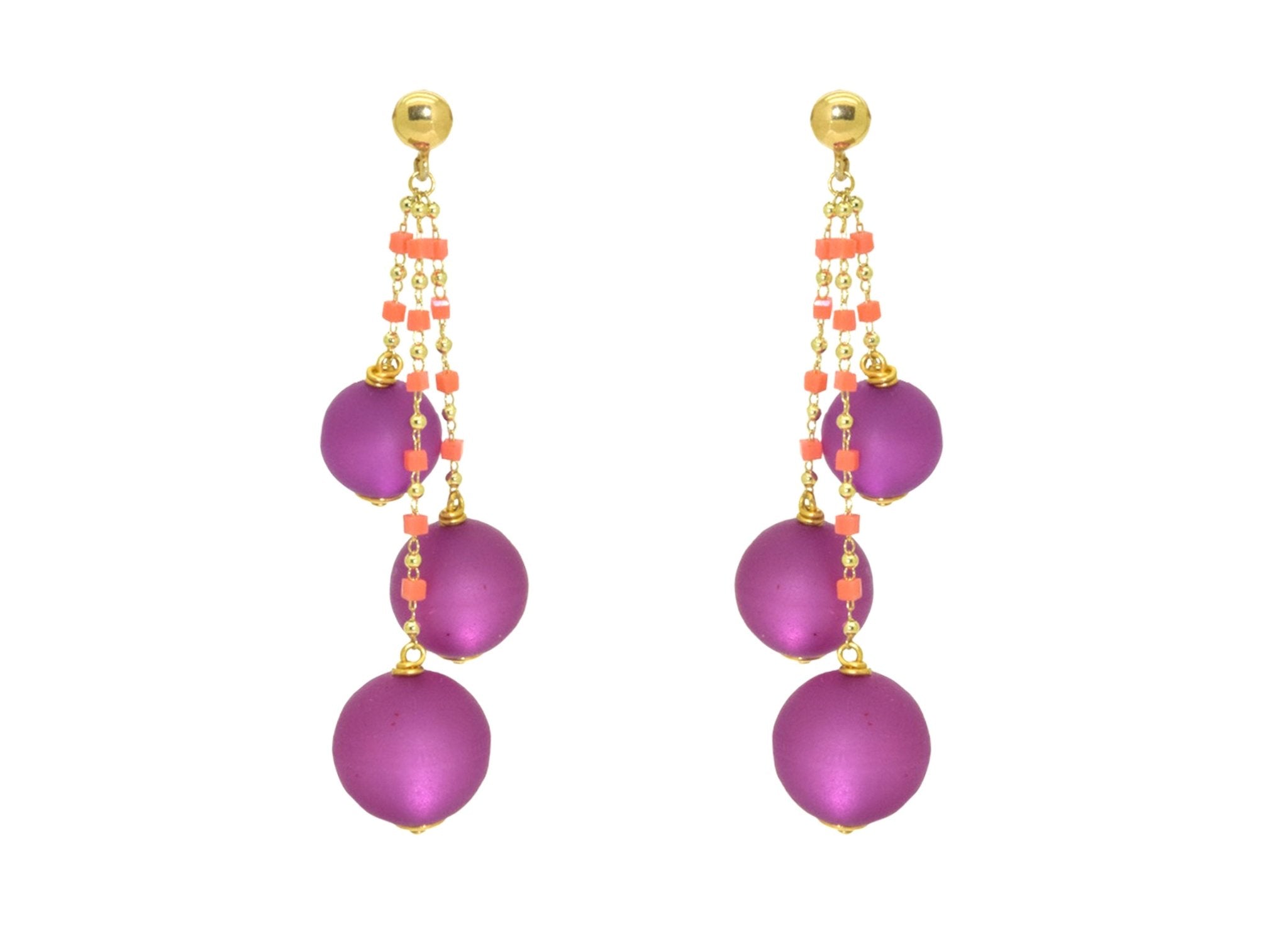 Miccy's | Violet Balloons | Resin Earrings