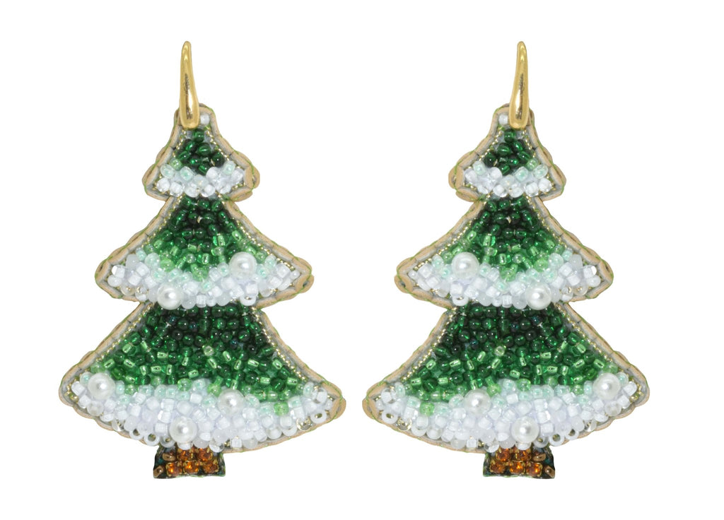 Miccy's | White Christmas | PatchArt Earrings