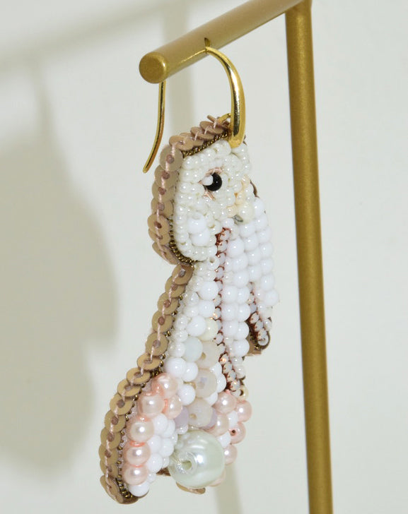 Cotton Tail | PatchArt Earrings