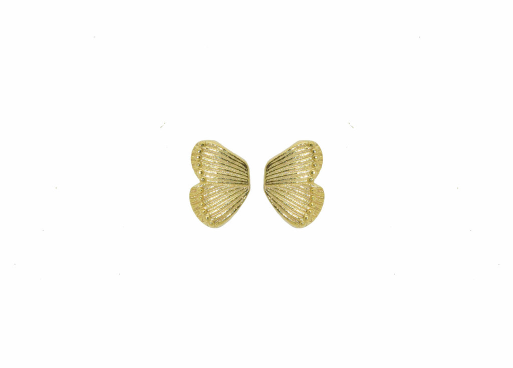 Ailes de papillon de Miccy (1 paire) | Boucles d'oreilles ligne dorée