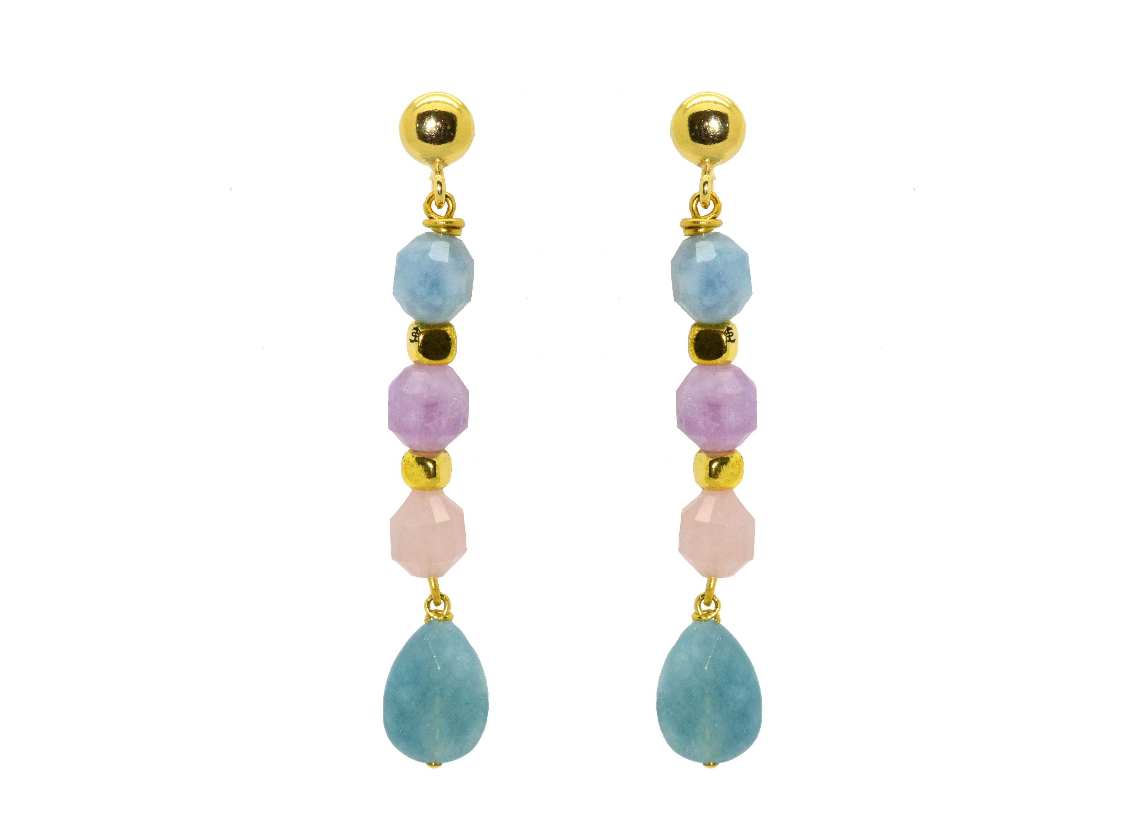 Miccy's | Candy Cane | Gemstone Earrings